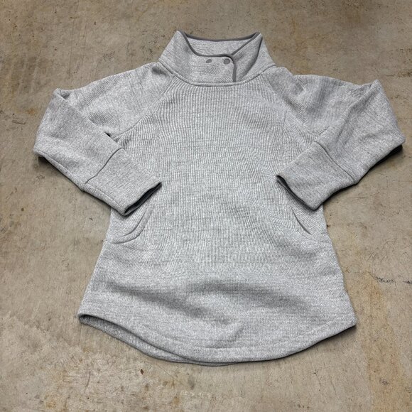 Prana Sweaters - Prana Sweater Womens Medium Gray Fleece Tri Thermal Threads Tunic Outdoors